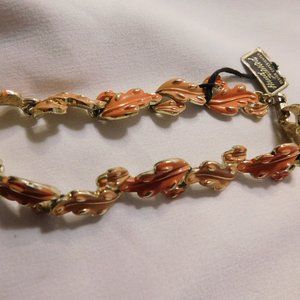 Vintage Coro Goldette Leaves Bracelet